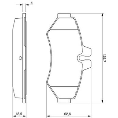 BOSCH | Bremsbelagsatz, Scheibenbremse | 0 986 424 516