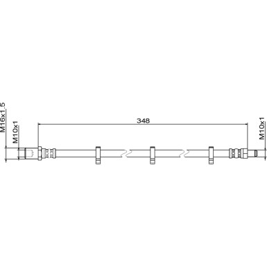 Metzger | Bremsschlauch | 4111498