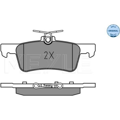 Meyle | Bremsbelagsatz, Scheibenbremse | 025 259 6816