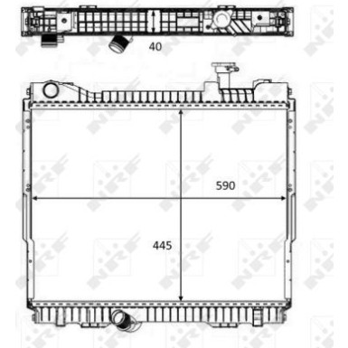 NRF | Kühler, Motorkühlung | 58484