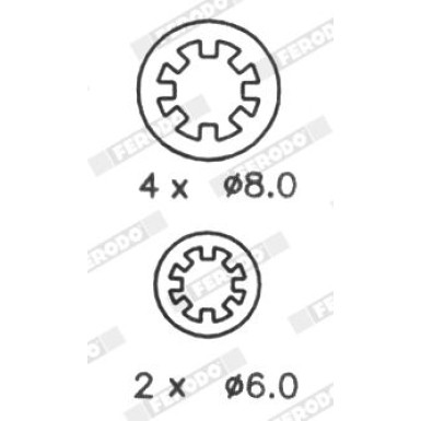 Ferodo | Bremsbackensatz | FSB188