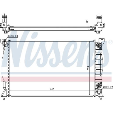 Nissens | Kühler, Motorkühlung | 60300A