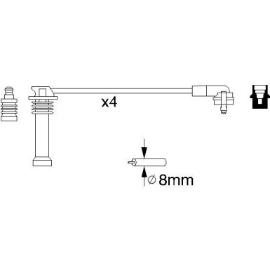 BOSCH | Zündleitungssatz | 0 986 356 805