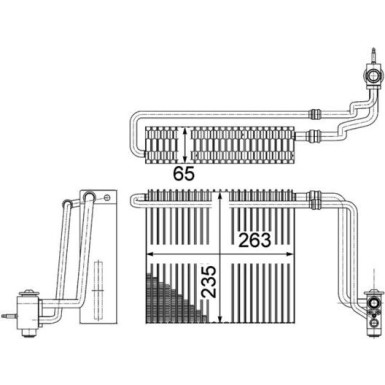 Mahle | Verdampfer, Klimaanlage | AE 107 000P