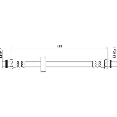 Metzger | Bremsschlauch | 4111620