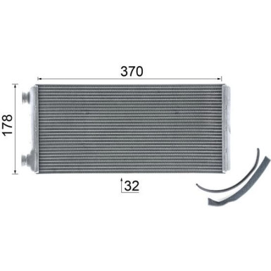 Mahle | Wärmetauscher, Innenraumheizung | AH 5 000P