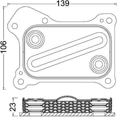 Mahle | Ölkühler, Motoröl | CLC 190 000S