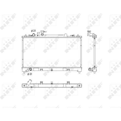 NRF | Kühler, Motorkühlung | 53752