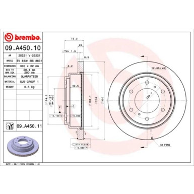 Brembo | Bremsscheibe | 09.A450.11