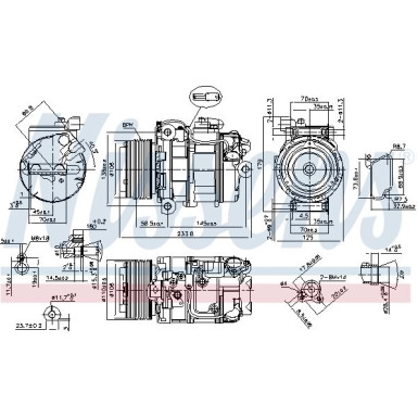 Nissens | Kompressor, Klimaanlage | 89595