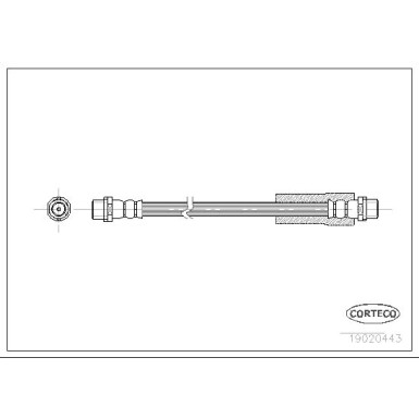 Corteco | Bremsschlauch | 19020443