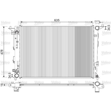 Valeo | Kühler, Motorkühlung | 733213