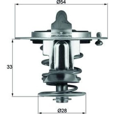 Mahle | Thermostat, Kühlmittel | TX 72 82