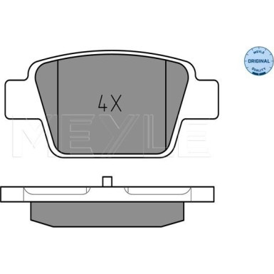 Meyle | Bremsbelagsatz, Scheibenbremse | 025 237 1415