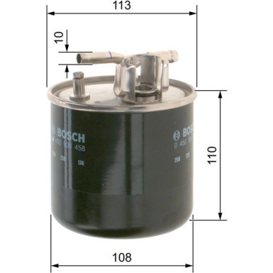 BOSCH | Kraftstofffilter | 0 450 906 458