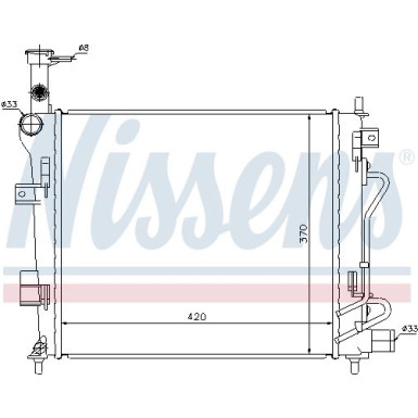 Nissens | Kühler, Motorkühlung | 66746