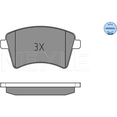 Meyle | Bremsbelagsatz, Scheibenbremse | 025 252 9118