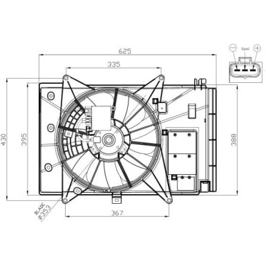 NRF | Lüfter, Motorkühlung | 47949