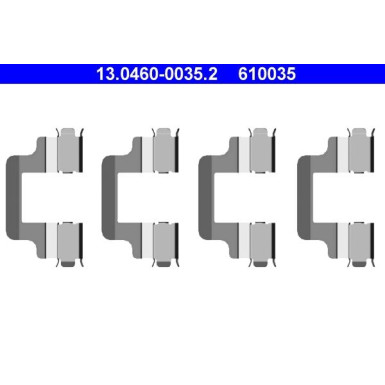 ATE | Zubehörsatz, Scheibenbremsbelag | 13.0460-0035.2