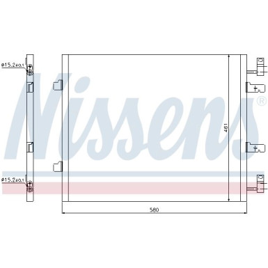 Nissens | Kondensator, Klimaanlage | 940147