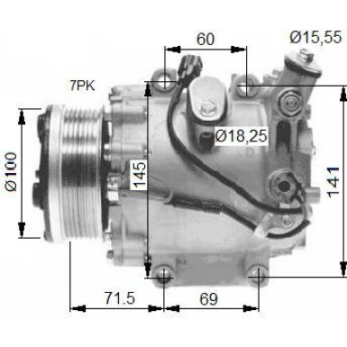 NRF | Kompressor, Klimaanlage | 32491