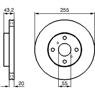 BOSCH | Bremsscheibe | 0 986 479 B60