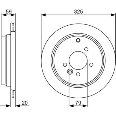 BOSCH | Bremsscheibe | 0 986 479 375