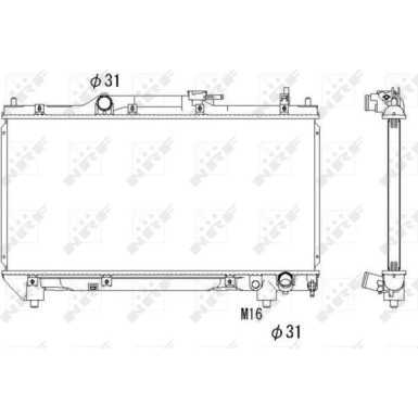 NRF | Kühler, Motorkühlung | 53267