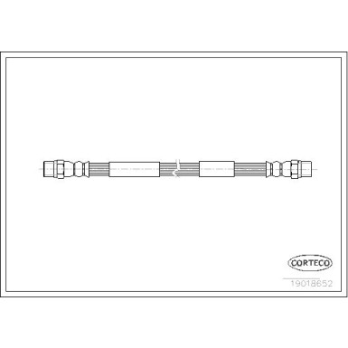 Corteco | Bremsschlauch | 19018652