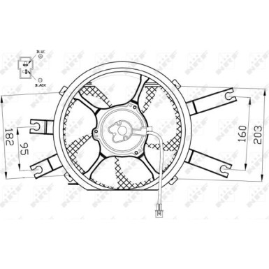 NRF | Lüfter, Motorkühlung | 47554