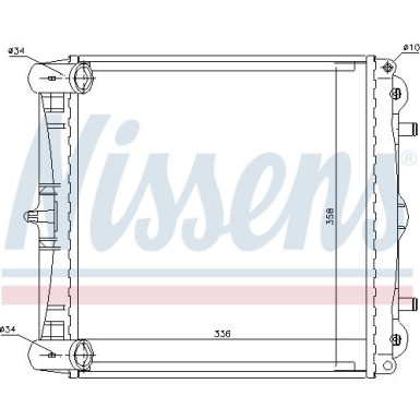 Nissens | Kühler, Motorkühlung | 63777