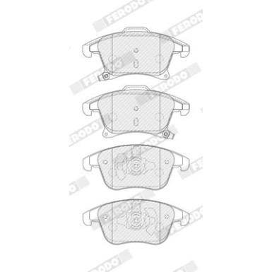 Ferodo | Bremsbelagsatz, Scheibenbremse | FDB4445