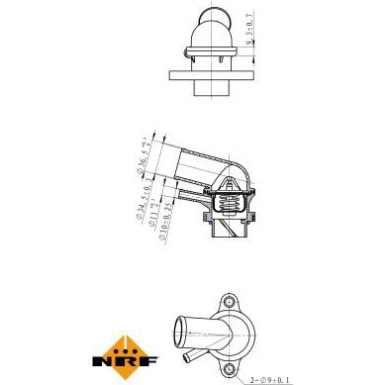 NRF | Thermostat, Kühlmittel | 725116