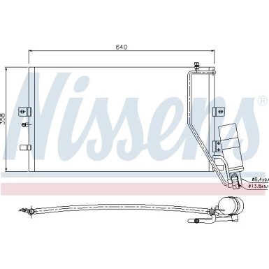 Nissens | Kondensator, Klimaanlage | 94862