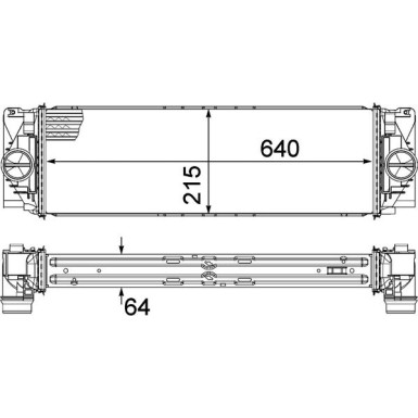 Mahle | Ladeluftkühler | CI 368 000P