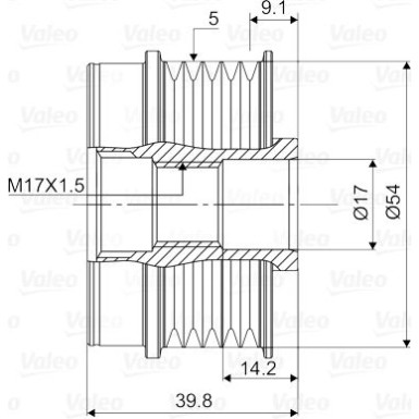 Valeo | Generatorfreilauf | 588111