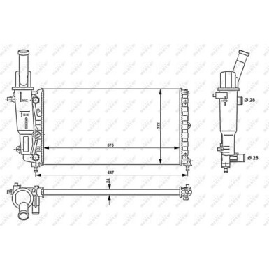 NRF | Kühler, Motorkühlung | 53225