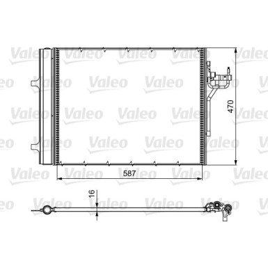 Valeo | Kondensator, Klimaanlage | 814017