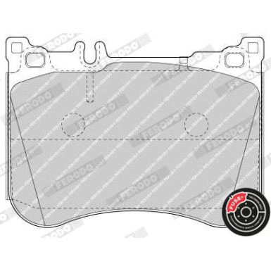 Ferodo | Bremsbelagsatz, Scheibenbremse | FDB4800
