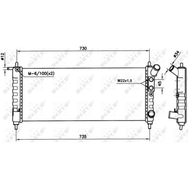 NRF | Kühler, Motorkühlung | 58154