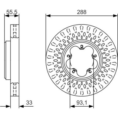 BOSCH | Bremsscheibe | 0 986 479 A49