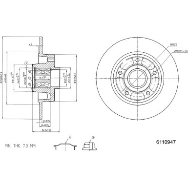 Metzger | Bremsscheibe | 6110947