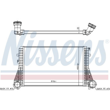 Nissens | Ladeluftkühler | 96715