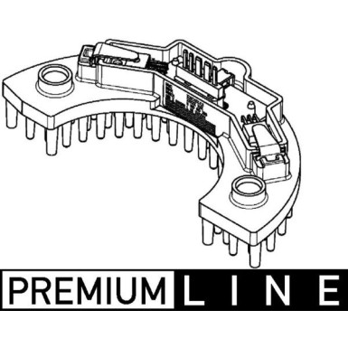 Mahle | Regler, Innenraumgebläse | ABR 58 000P