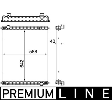 Mahle | Kühler, Motorkühlung | CR 380 000P