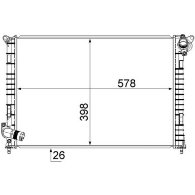 Mahle | Kühler, Motorkühlung | CR 985 000S