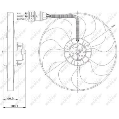 NRF | Lüfter, Motorkühlung | 47204