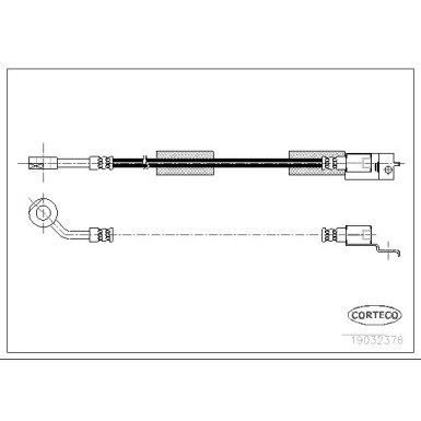 Corteco | Bremsschlauch | 19032376