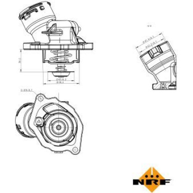 NRF | Thermostat, Kühlmittel | 725023