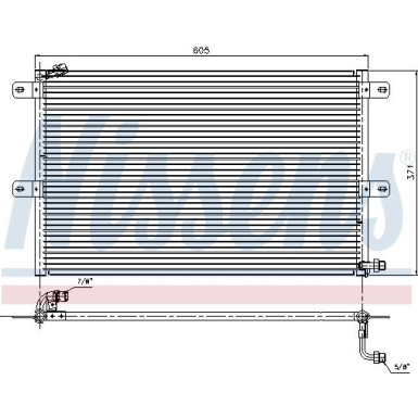 Nissens | Kondensator, Klimaanlage | 94204